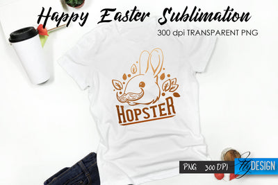 Happy Easter T-Shirt Sublimation V.39 Sublimation Fly Design 