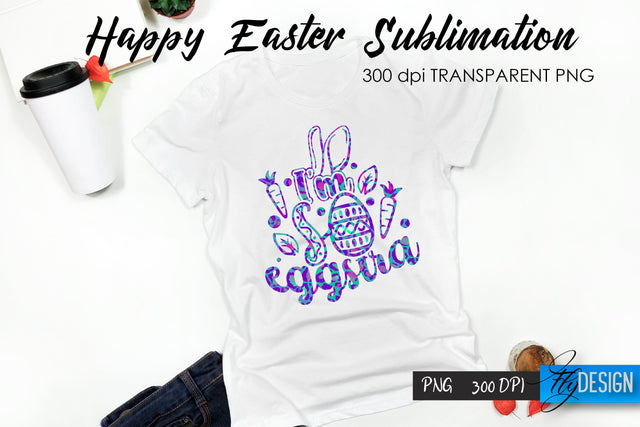 Happy Easter T-Shirt Sublimation V.42 Sublimation Fly Design 