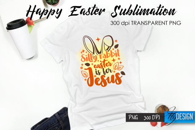 Happy Easter T-Shirt Sublimation V.57 Sublimation Fly Design 