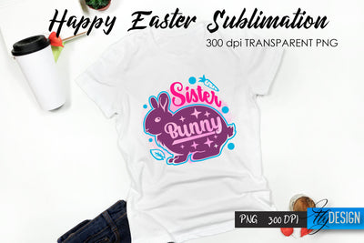 Happy Easter T-Shirt Sublimation V.58 Sublimation Fly Design 