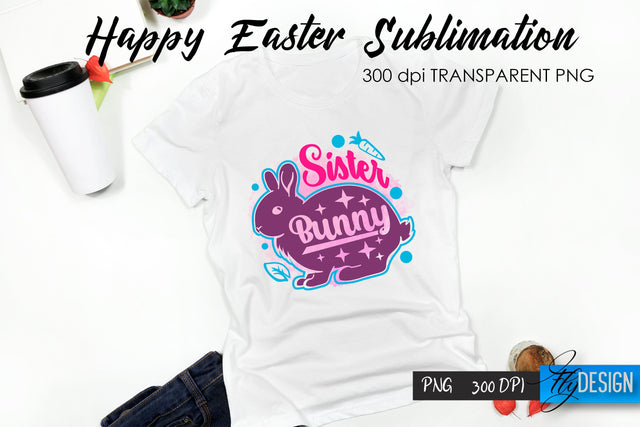 Happy Easter T-Shirt Sublimation V.58 Sublimation Fly Design 