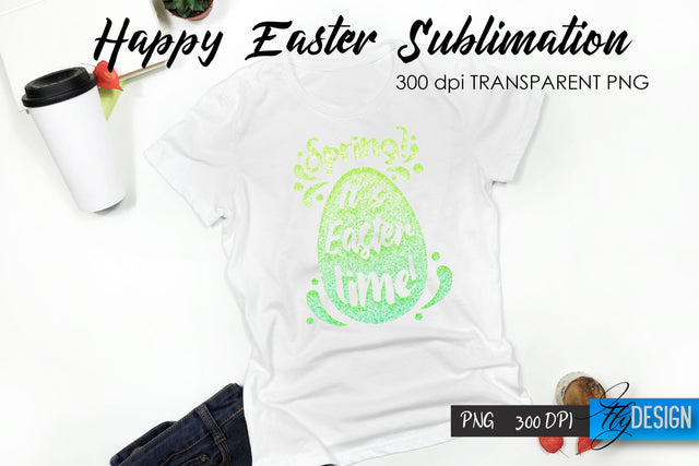 Happy Easter T-Shirt Sublimation V.62 Sublimation Fly Design 