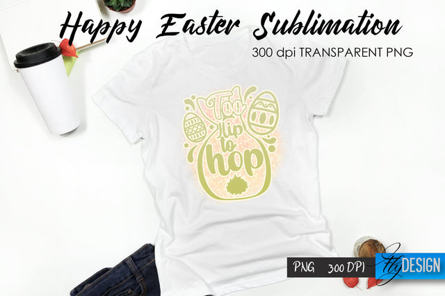 Happy Easter T-Shirt Sublimation V.68 Sublimation Fly Design 