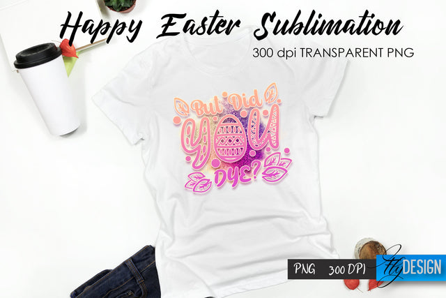 Happy Easter T-Shirt Sublimation V.7 Sublimation Fly Design 