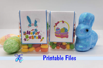 Happy Easter - Tic Tac Labels 3D Paper Family Creations 
