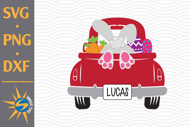 Happy Easter Truck SVG, PNG, DXF Digital Files Include SVG SVGStoreShop 