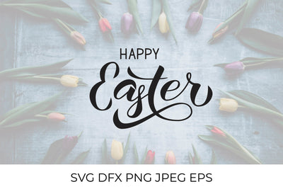 Happy Easter typography SVG LaBelezoka 