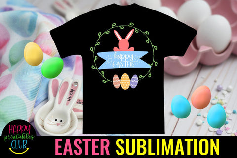 Happy Easter Wishes Sublimation PNG- Sublimation Easter PNG Sublimation Happy Printables Club 