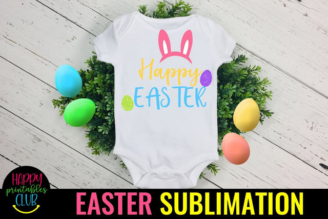 Happy Easter Wishes Sublimation PNG- Sublimation Easter PNG Sublimation Happy Printables Club 