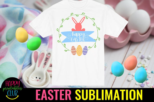 Happy Easter Wishes Sublimation PNG- Sublimation Easter PNG Sublimation Happy Printables Club 