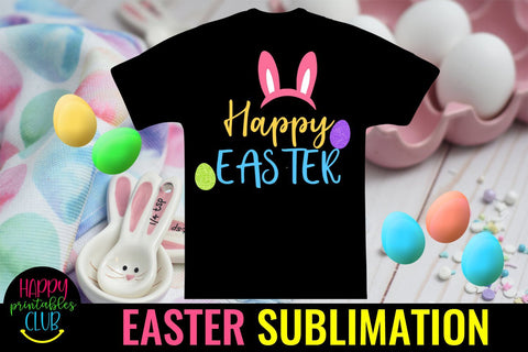Happy Easter Wishes Sublimation PNG- Sublimation Easter PNG Sublimation Happy Printables Club 