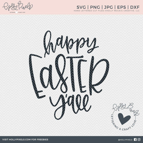 Happy Easter Y'all | Easter SVG | SVG Easter Designs | Easter Cut File So Fontsy Design Shop 