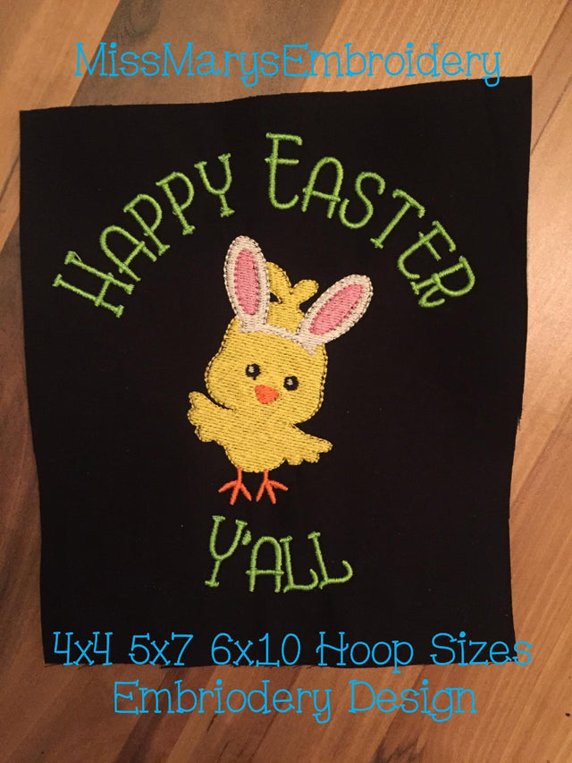 Happy Easter Y'all Embroidery Embroidery/Applique MissMarysEmbroidery 