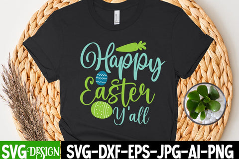 Happy Easter Y'all SVG Cut File, Happy Easter SVG Cut File, Happy Easter Sublimation PNG, Happy Easter Day Sublimation Bundle,Happy Easter Sublimation Design, Happy Easter Sublimation PNG SVG BlackCatsMedia 