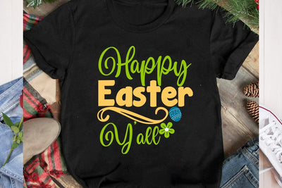Happy Easter Y'all SVG Cut File, Happy Easter SVG Cut File, Happy Easter Sublimation PNG, Happy Easter Day Sublimation Bundle,Happy Easter Sublimation Design SVG BlackCatsMedia 