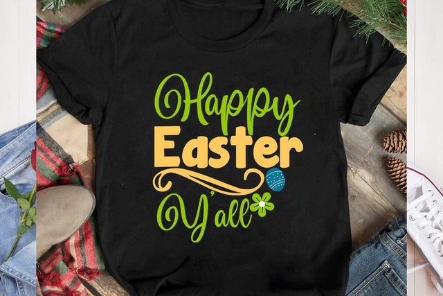 Happy Easter Y'all SVG Cut File, Happy Easter SVG Cut File, Happy Easter Sublimation PNG, Happy Easter Day Sublimation Bundle,Happy Easter Sublimation Design SVG BlackCatsMedia 