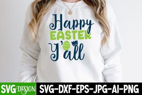 Happy Easter Y'all SVG Cut File, Happy Easter Y'all SVG Design, Happy easter Day SVG Cut File, Happy Easter SVG Cut File, Happy Easter SVG Quotes, Easter Egg Farmfresh SVG cut File SVG BlackCatsMedia 