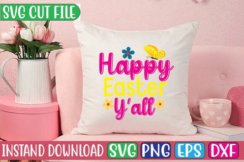 Happy Easter Y'all SVG Cut File SVG Studio Innate 