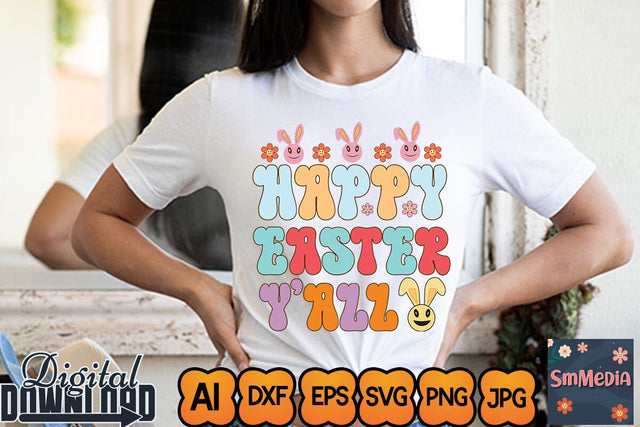 Happy Easter Y'all SVG Newmockups 