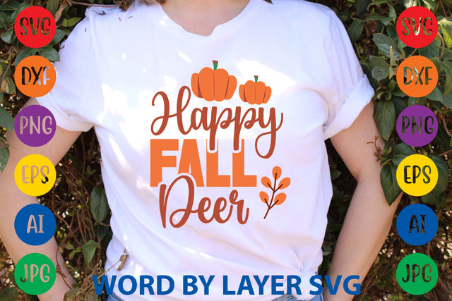 Happy Fall Deer, Fall SVG Design SVG Rafiqul20606 