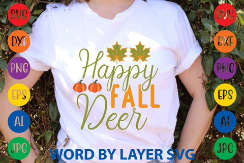 Happy Fall Deer, Fall SVG Design SVG Rafiqul20606 