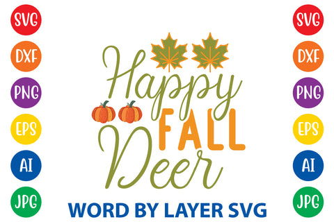 Happy Fall Deer, Fall SVG Design SVG Rafiqul20606 