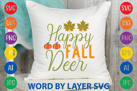 Happy Fall Deer, Fall SVG Design SVG Rafiqul20606 