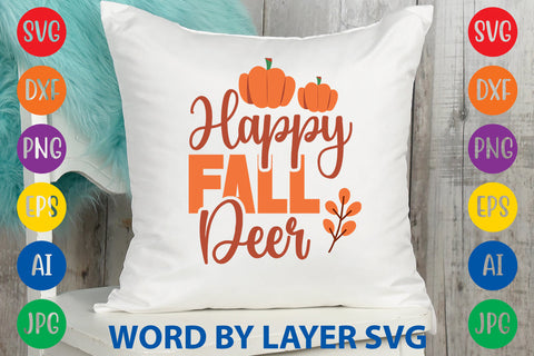 Happy Fall Deer, Fall SVG Design SVG Rafiqul20606 