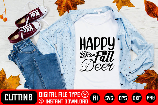 Happy Fall Deer SVG CraftlabSvg29 
