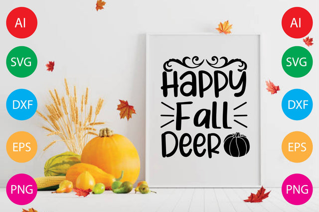 Happy Fall Deer SVG CraftlabSvg29 