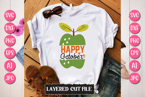 Happy Fall Deer SVG Cut File SVG Newmockups 