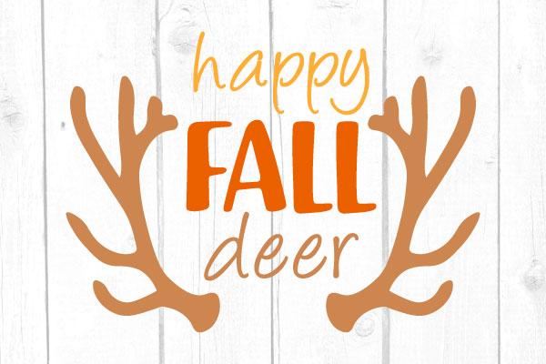 Happy Fall Deer Svg SVG cricutfilesmg 