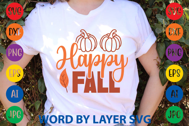 Happy Fall, Fall SVG Design SVG Rafiqul20606 