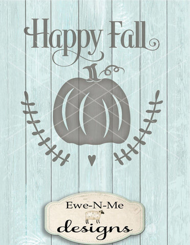 Happy Fall Pumpkin - Cutting File SVG Ewe-N-Me Designs 