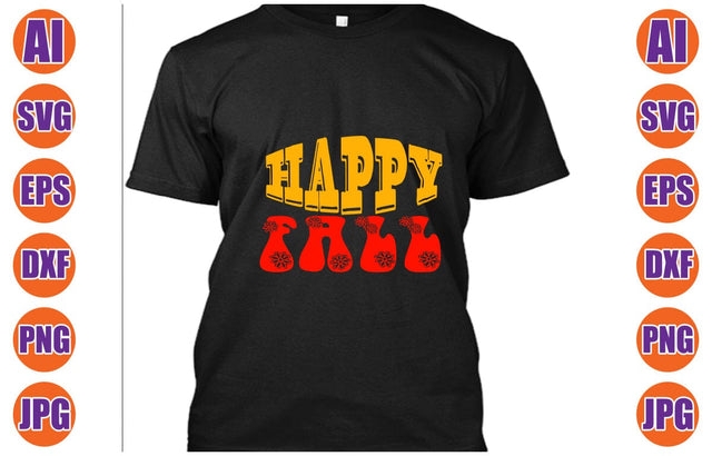 Happy Fall Retro SVG SVG Syaman 