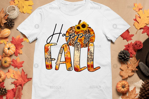 Happy fall Sublimation Design Sublimation Regulrcrative 
