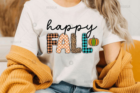 happy fall Sublimation Design Sublimation Regulrcrative 