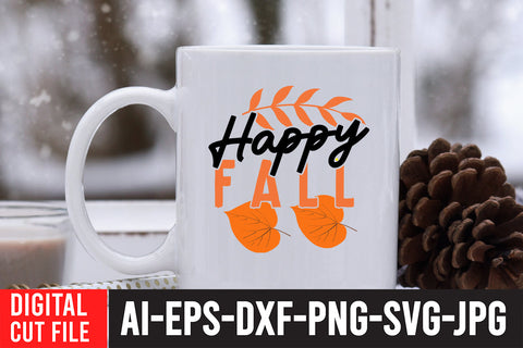 Happy Fall SVG Cut File SVG BlackCatsMedia 