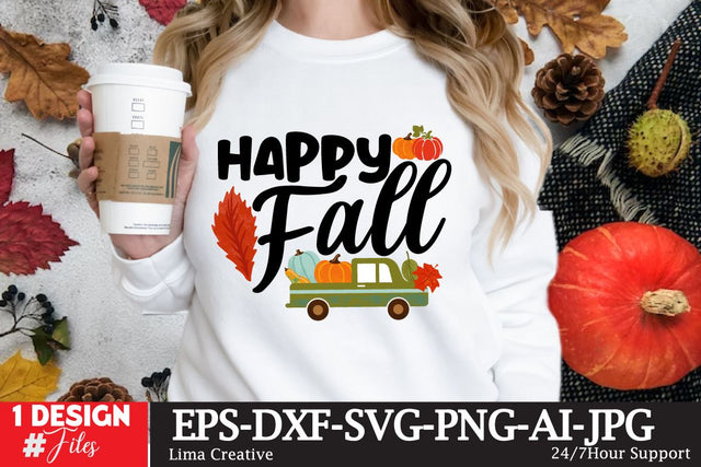 Happy Fall SVG Cute File SVG Insomnia Std 