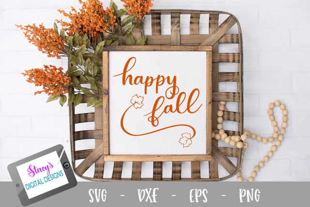 Happy Fall SVG - Fall SVG Design SVG Stacy's Digital Designs 