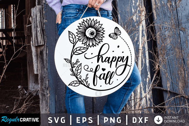 Happy fall SVG SVG Regulrcrative 