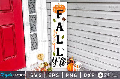 Happy fall Y ll SVG SVG Regulrcrative 
