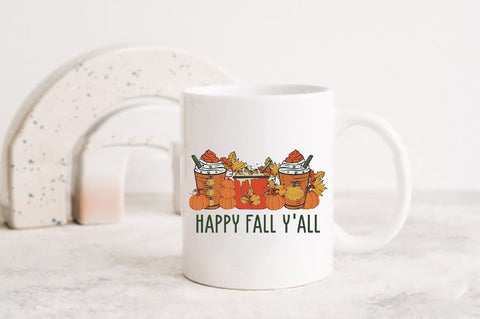 Happy Fall Y'all Autumn Sublimation Sublimation Jagonath Roy 