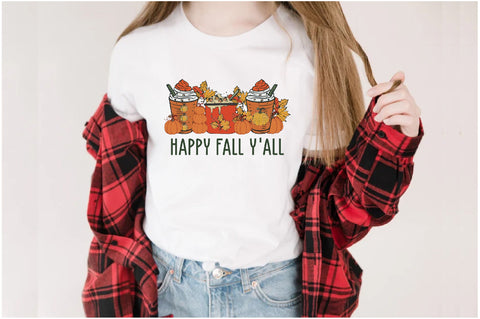 Happy Fall Y'all Autumn Sublimation Sublimation Jagonath Roy 