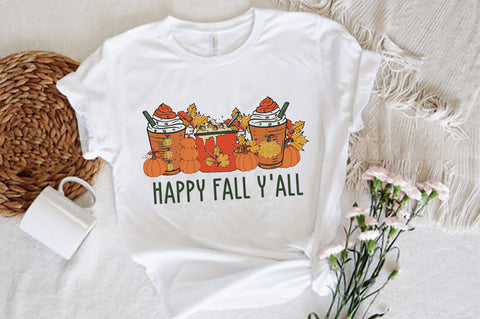 Happy Fall Y'all Autumn Sublimation Sublimation Jagonath Roy 