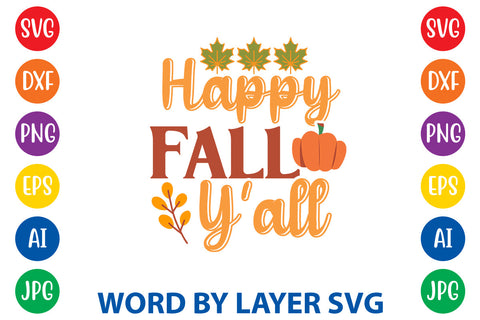 Happy Fall Y’all, Fall SVG Design SVG Rafiqul20606 