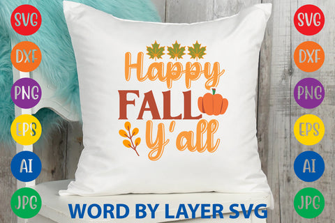 Happy Fall Y’all, Fall SVG Design SVG Rafiqul20606 