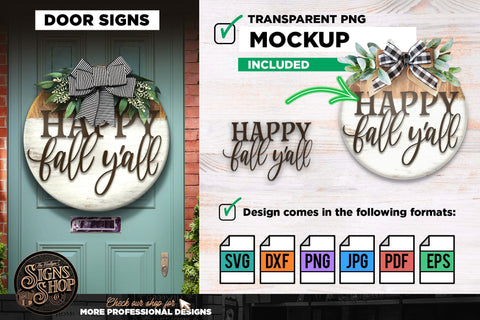 Happy Fall Y'all | FALL SVG Sign SVG The Vintage Signs Shop 
