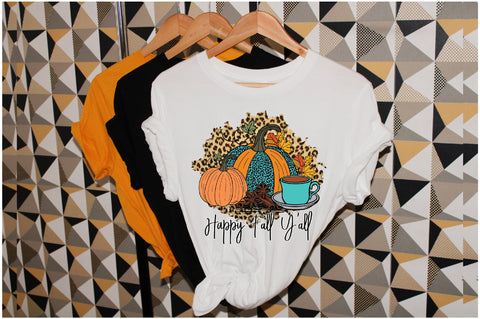 Happy Fall Y'all Leopard Sublimation Sublimation Jagonath Roy 