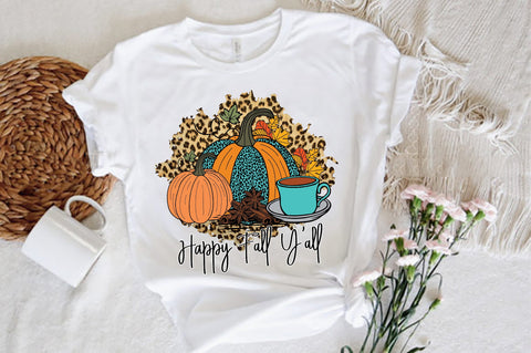Happy Fall Y'all Leopard Sublimation Sublimation Jagonath Roy 